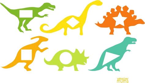 Dinosaur Shapes Printable